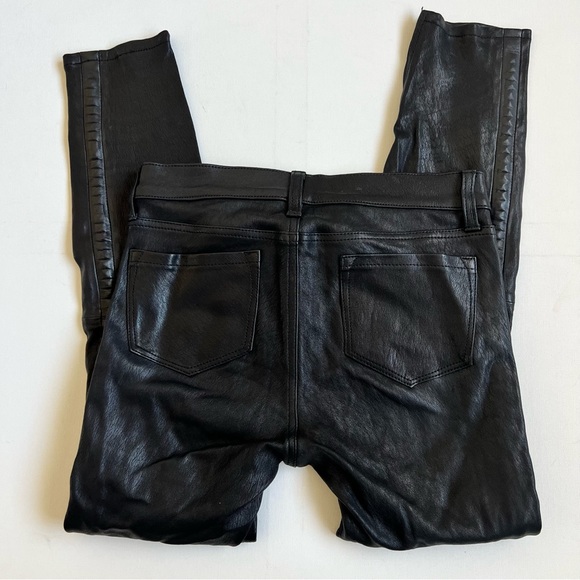 J Brand Bonded Studded Leather Pant in Noir Black - Picture 6 of 11